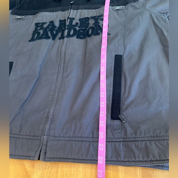 Harley-Davidson Black and Gray Bomber Jacket. Size XL - Picture 6 of 13